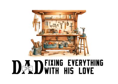 Dad fixing everything