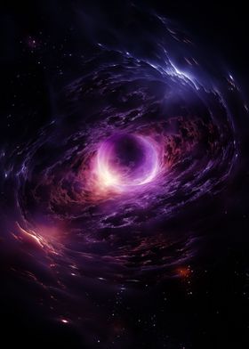 Epic violet galaxy hole