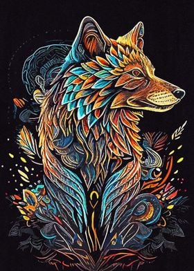 Wolf Art Mystic