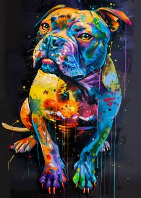 Dog Popart Painting
