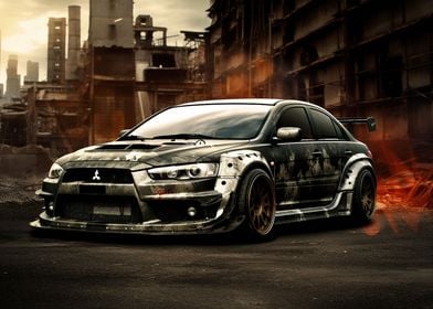 JDM car Mitsubishi Lancer 