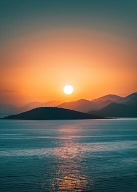 Sunset Serenity Seas