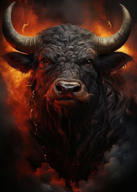 Angry bull