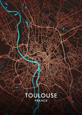 Toulouse City Map