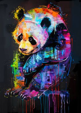 Panda Popart Painting