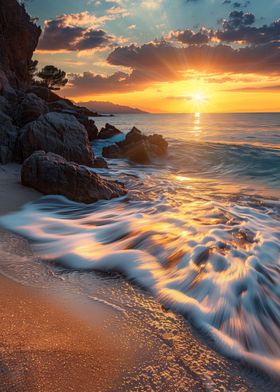 Golden Rays on Shores