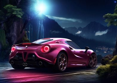 Sport car Alfa Romeo 4C