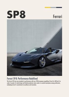 Ferrari Sp8 super car