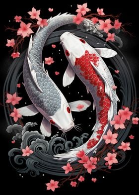 Koi Fish Yin Yang