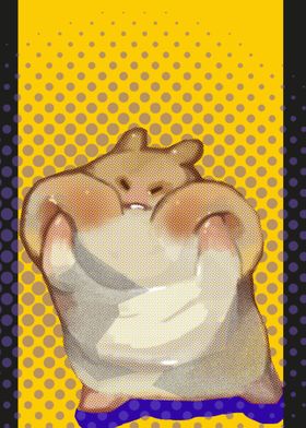 cute fat hamster 