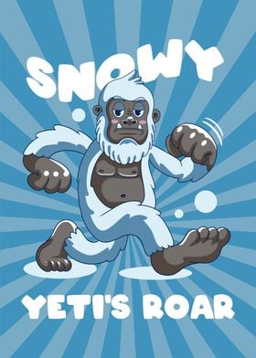 Snowy Yeti Christmas