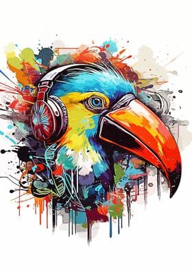 Paint Bird Toucan Music