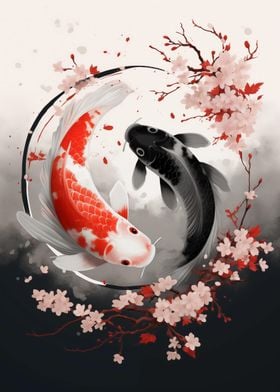 Koi Fish Yin Yang