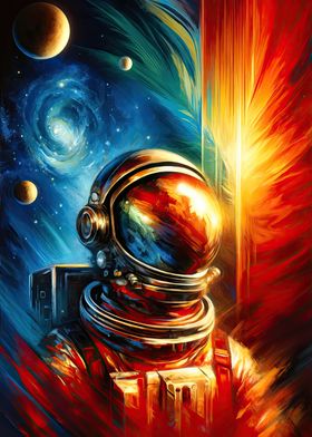 Vibrant Space Painting