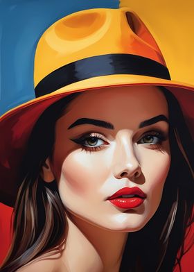 Woman Portrait With Hat 3