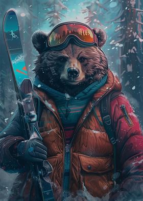 Bear Skiing