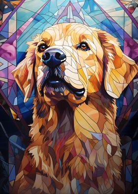 Golden Retriever Stained