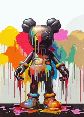 Artistic Paint Kaws 