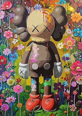 Kaws Doll Painting