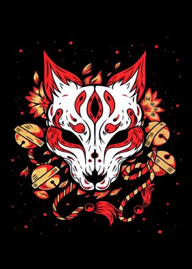 Kitsune mask art