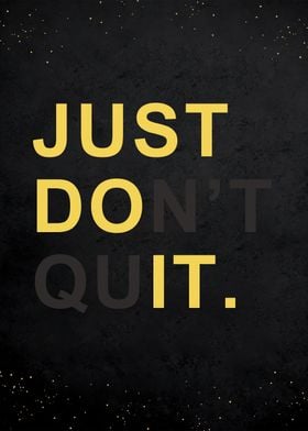 JUST DO IT Quotes poster