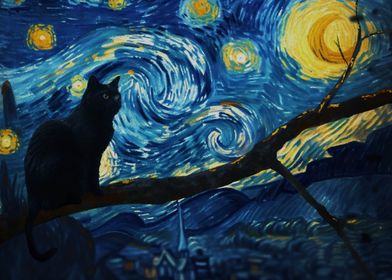 cat vangogh