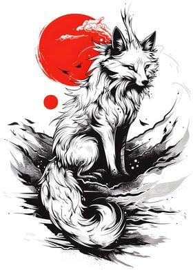 Kitsune Japanese fox