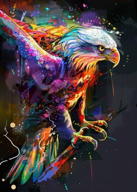 Eagle Popart Painting