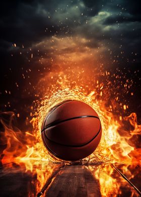 Basketball Ball fire Game