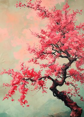 Cherry Blossom Landscape