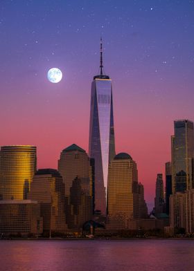 Dusk Over Freedom Tower