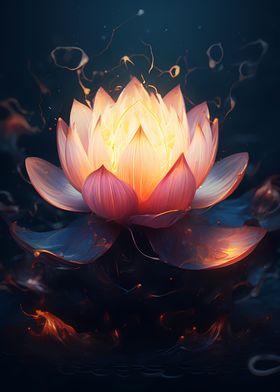Nature Black Lotus Bloom