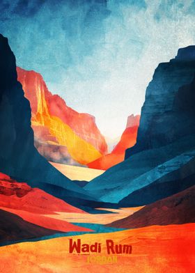 Wadi Rum Art Poster