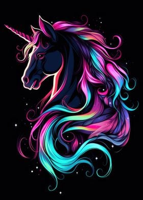 Unicorn Animal Neon Friend