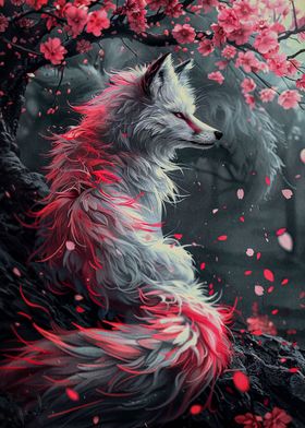 cherry blossom wolf