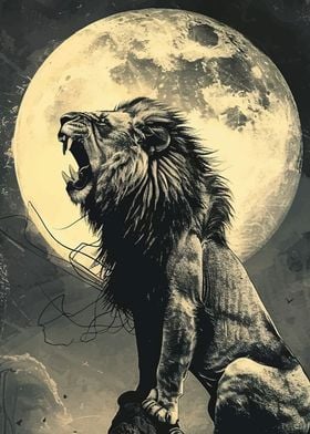 lions roar at night