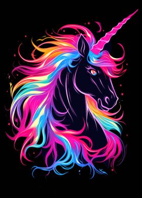 Unicorn Animal Neon Friend