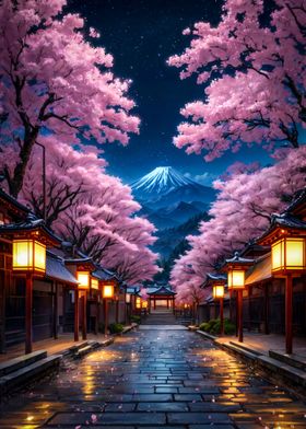 Japan Cherry Blossom Fuji