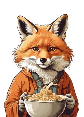 Cute Fox Ramen Japan