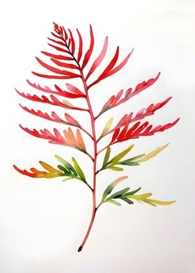 Red and Green Leaves