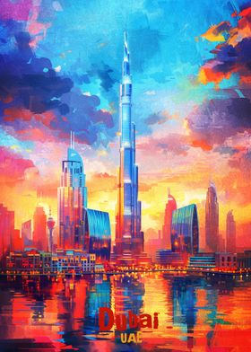 Dubai Art Poster