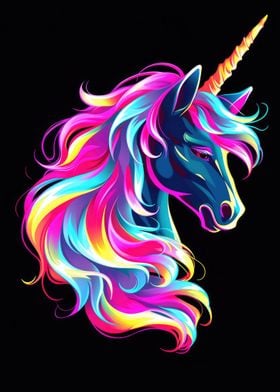 Unicorn Animal Neon Friend