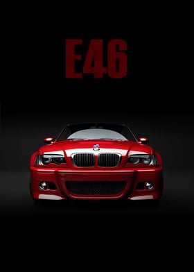 E46 Bimmer Red Cars