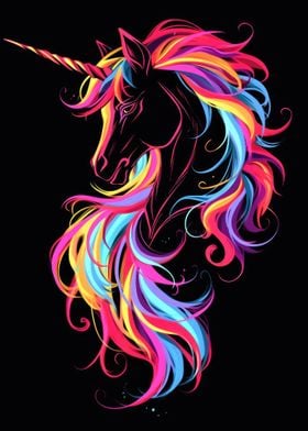 Unicorn Animal Neon Friend