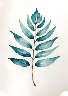 Dark Cyan Leaves