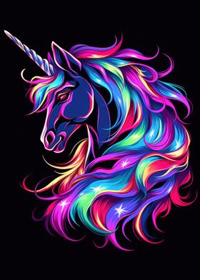 Unicorn Animal Neon Friend