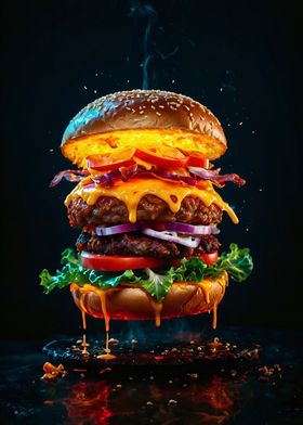 A Cheeseburger on Display