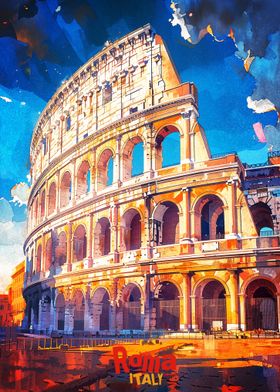 Roma Art Poster