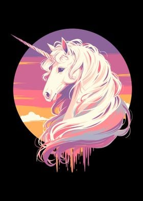 Mystical Sunset Unicorn
