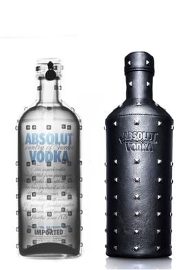 Vodka bottle under xray 